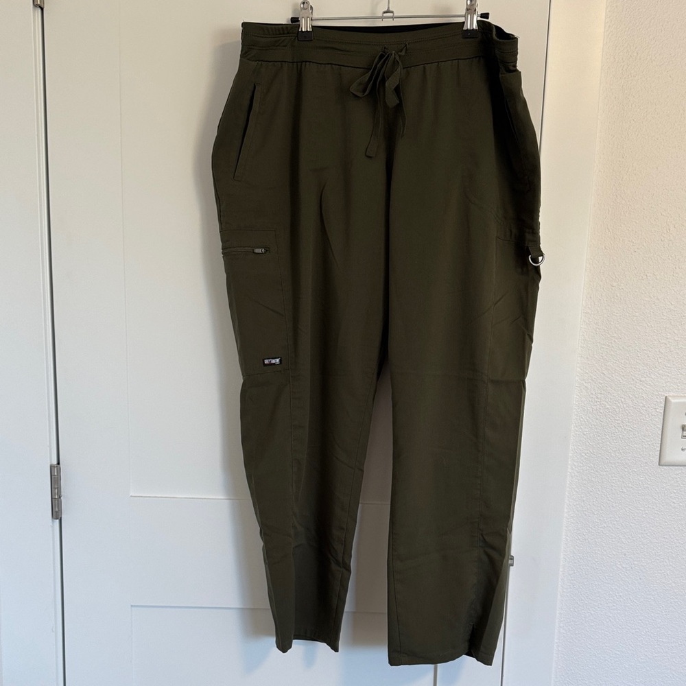 Grey's Anatomy Women’s  Dark Green Cargo Scrubs